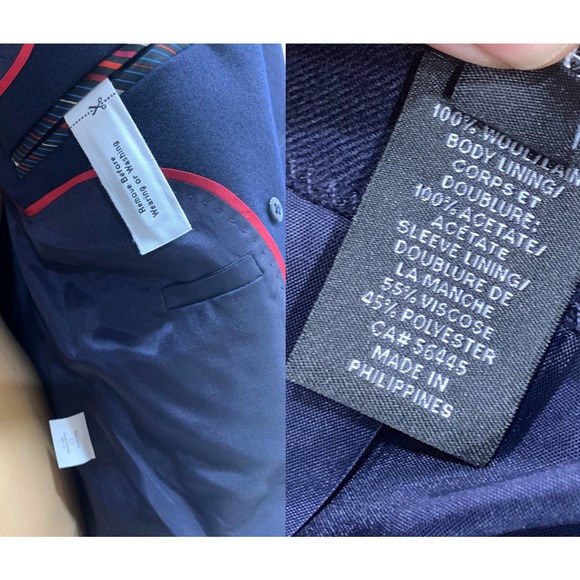 J Crew Navy Blue Double Breasted Wool Blazer Gold Buttons | NWOT | Size 6 - Picture 10 of 10